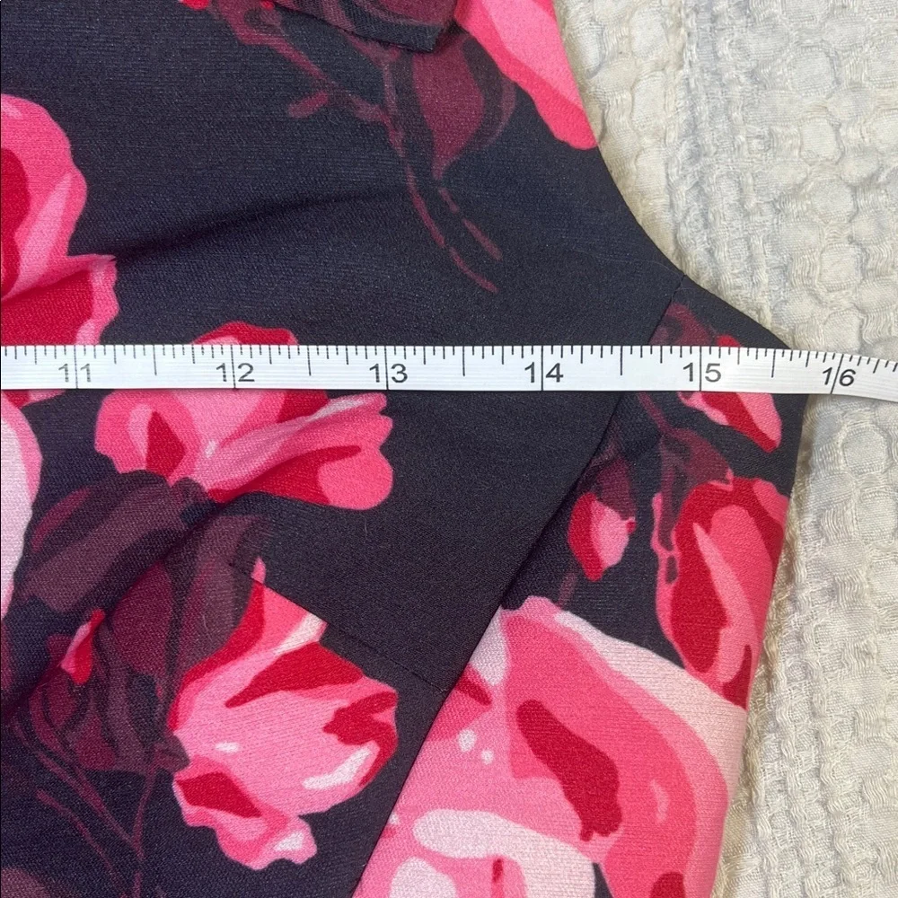 Kate Spade Black and Pink Floral Mini Dress size 0